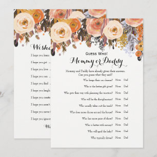 Baby Showspiele - Wünsche für Baby und Ratgeber We Einladung