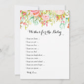 Baby Showspiele - Wünsche für Baby und Ratgeber We Einladung (Rückseite)