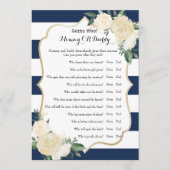 Baby Showspiele - Wünsche für Baby und Ratgeber We Hinweiskarte (Vorderseite)