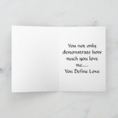 BABY, SIE DEFINIEREN LIEBE FEIERTAGSKARTE (Innenseite)