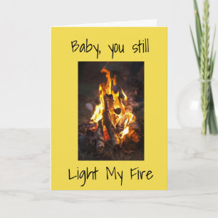*BABY SIE LEUCHTEN IMMER NOCH MEIN FEUER/MEINE LEB FEIERTAGSKARTE