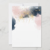 Baby Sie sind ein Firework Gender Reveal Party Inv Einladung (Rückseite)