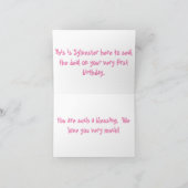 Baby Siegel Geburtstagkarte Karte (Innenseite)