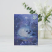 Baby Siegel on Ice - Beautiful Seascape Postkarte (Stehend Vorderseite)