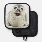 Baby Siegel Topflappen (Vorderseite/Rückseite)