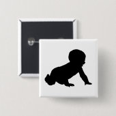 Baby-Silhouette Button (Vorne & Hinten)