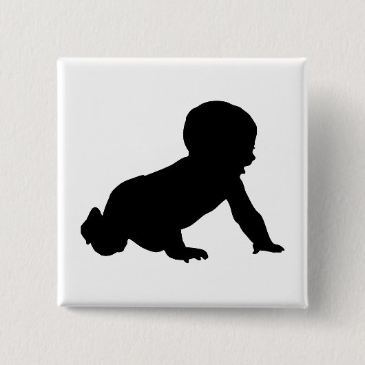 Baby-Silhouette Button (Vorderseite)