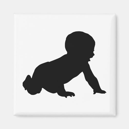 Baby-Silhouette Magnet (Vorne)