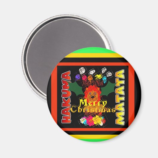 Baby Simba Merry Christmas Collection Magnet (Vorderseite/Rückseite)