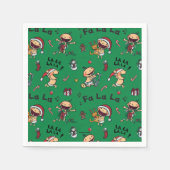 Baby Singing Carols Pattern Serviette (Vorderseite)