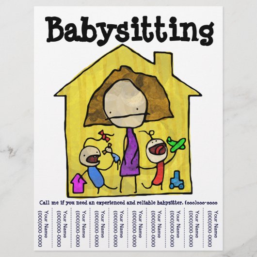 Baby Sitter Flyer (Vorne)