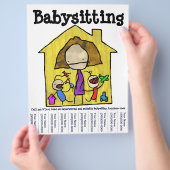 Baby Sitter Flyer (Hand)