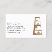 Baby Sitting Kinderzimmer Boho Crib Säugling Visitenkarte (Rückseite)