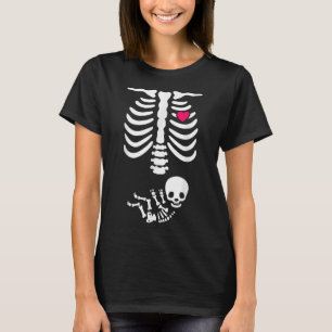 Baby Skeleton Schwangerschaft Ankündigung Röntgen T-Shirt