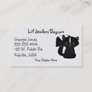 Baby Skunk Business Card Template Visitenkarte