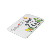 Baby Skunk, Butterfly & Blume Badematte (Schrägansicht)