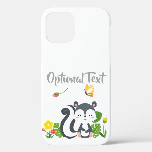 Baby Skunk, Butterfly & Blume Case-Mate iPhone Hülle (Rückseite)
