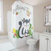 Baby Skunk, Butterfly & Blume Duschvorhang (Beispiel)
