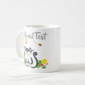 Baby Skunk, Butterfly & Blume Kaffeetasse (Vorderseite Links)