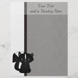 Baby Skunk Letterhead Briefbogen