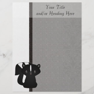 Baby Skunk Letterhead Briefbogen