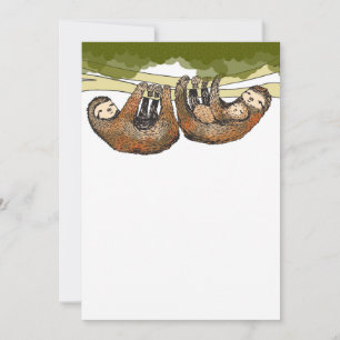 Baby Sloth Baby Shower / New Baby Ankündigung