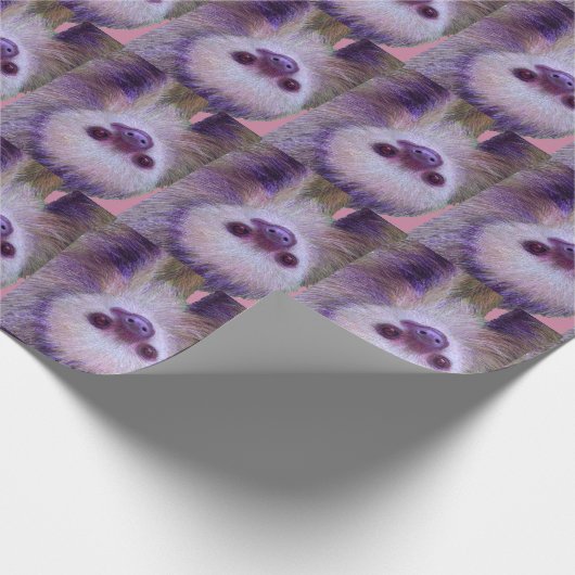 Baby Sloth Geschenkpapier (Ecke)