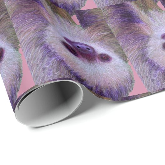 Baby Sloth Geschenkpapier (Rolleneckpunkt)