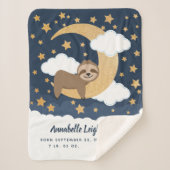 Baby Sloth Moon Baby Sherpa Blanket Sherpadecke (Vorderseite)