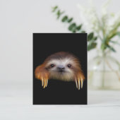 Baby Sloth Postkarte (Stehend Vorderseite)