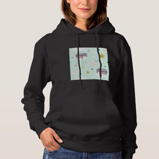 Baby Sloth Star Hoodie (Vorderseite)