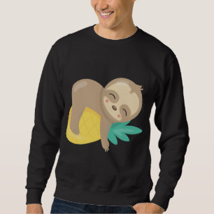 Baby Sloth Tropical Pineapfruit Niedlich Sweatshirt