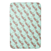 Baby Sloths am Baummuster hängen Badematte (Vorderseite Vertikal)