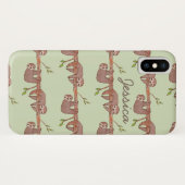 Baby Sloths am Baummuster hängen Case-Mate iPhone Hülle (Rückseite (Horizontal))