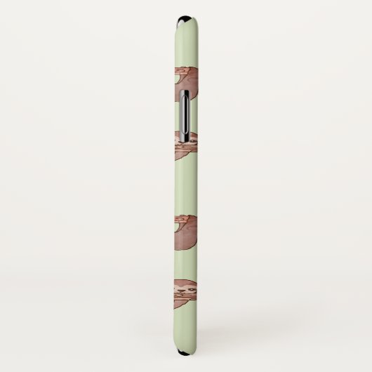 Baby Sloths am Baummuster hängen Case-Mate iPhone Hülle (Hinten/Rechts)