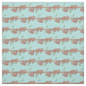 Baby Sloths am Baummuster hängen Stoff (Muster)