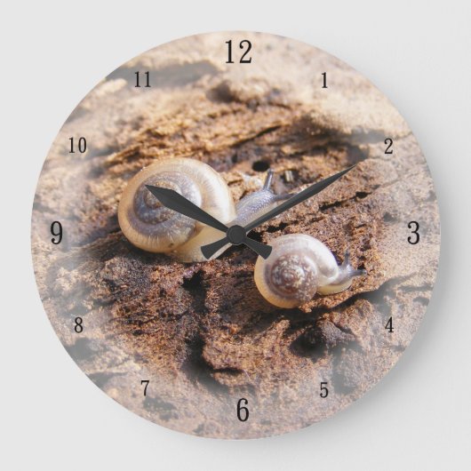 Baby Snacks Wall Clock Große Wanduhr (Vorderseite)