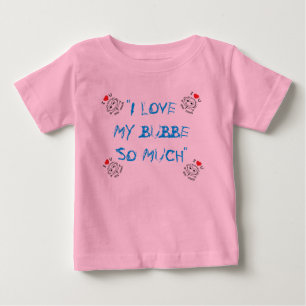 BABY SNAP BOTTOM I LIEBE BUBBE TURQUOISE NIEDLICH T-SHIRT