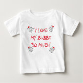 BABY SNAP BOTTOM I LIEBE MEIN BUBBE JEWISH BABY BABY T-SHIRT (Vorderseite)