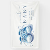 Baby Sneakers Baby Shower Invasion, Baby Boy Banner (Vertikal)