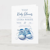 Baby Sneakers Baby Shower Invasion, Baby Boy Einladung (Vorderseite)