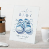 Baby Sneakers Babydusche, Baby-Dusche Sockelschild (In SItu)