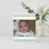 Baby Snower Vielen Dank Postkarten (Stehend Vorderseite)