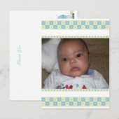 Baby Snower Vielen Dank Postkarten (Vorne/Hinten)