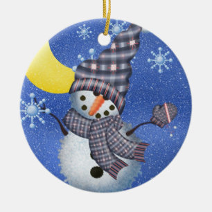 Baby Snowman Dated Keepake Ornament