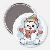 Baby Snowman Magnet (Vorderseite/Rückseite)