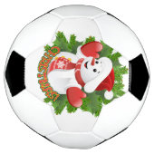 Baby Snowman mit Crystal Snowflakes Ornament Fußball (Gedreht)