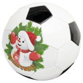 Baby Snowman mit Crystal Snowflakes Ornament Fußball (Dreiviertel)