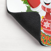 Baby Snowman mit Crystal Snowflakes Ornament Mousepad (Ecke)
