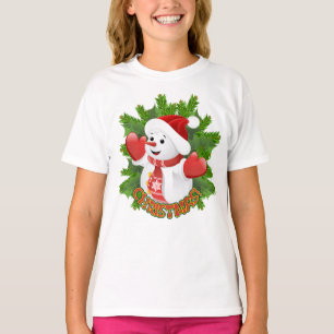 Baby Snowman mit Crystal Snowflakes Ornament T-Shirt